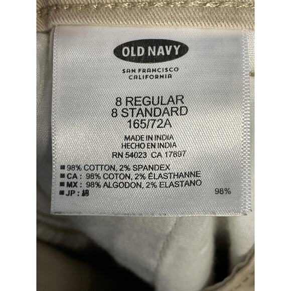 Old Navy Chino Pants Womens 8 Regular Khaki The Flirt Stretch Straight Leg - Picture 10 of 12